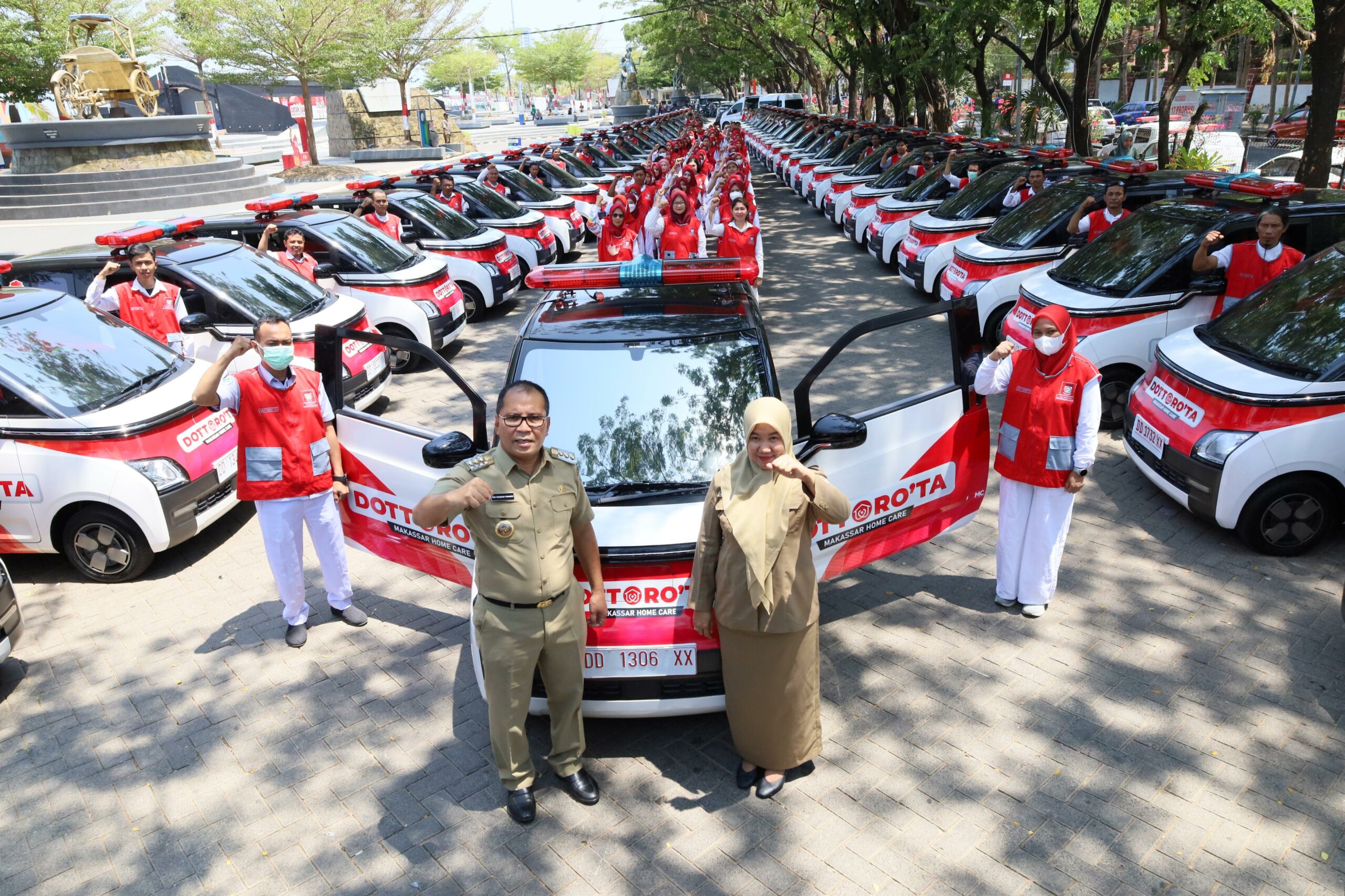 HUT Kota Makassar ke-416, 10 Mobil Dottorota Siap Ditampilkan