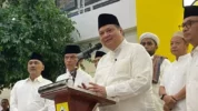 Airlangga: KIM Terbuka Bagi Parpol di Luar Pendukung Prabowo Gibran. (Antara/Fath Putra Mulya).