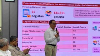 OJK: Perbankan Sulsel Ngebut di Awal 2026, Aset Tembus Rp212 Triliun
